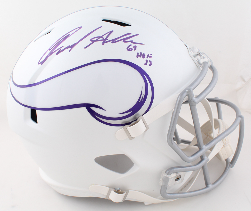 Jared Allen Signed Vikings Full-Size Alternate Speed Helmet Inscribed "HOF 25" (Beckett) at PristineAuction.com Jared Allen Signed Vikings Full-Size Alternate Speed Helmet Inscribed "HOF 25" (Beckett) at PristineAuction.com