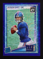 Jaxson Dart 2025 Donruss Optic Rated Rookies Preview Blue Scope #400 RC at PristineAuction.com