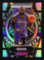 LeBron James 2024-25 Panini Prizm Black Kaleidoscopic Prizms Silver #6 at PristineAuction.com