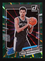 Victor Wembanyama 2023-24 Donruss Holo Green Laser #220 RC at PristineAuction.com