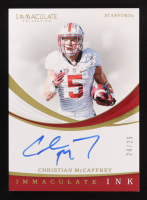 Christian McCaffrey 2019 Immaculate Collection Collegiate Immaculate INK #5 #24/25 at PristineAuction.com