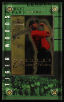 Tiger Woods LE 2001 Upper Deck Collectibles 1997 Masters Champion 22KT Gold Card with Display Case at PristineAuction.com