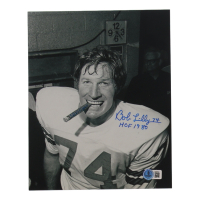 Bob Lilly Signed Cowboys 8x10 Photo Inscribed "HOF 1980" & "SBVI Cigar" (Beckett) at PristineAuction.com