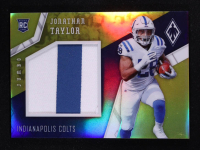 Jonathan Taylor 2020 Panini Phoenix Rookie Jumbo Memorabilia Prime Yellow #18 #15/35 RC at PristineAuction.com