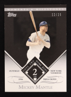 Mickey Mantle 2007 Topps Moments and Milestones Black #163-2 / HR 2 #12/29 at PristineAuction.com