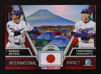 Shohei Ohtani / Yoshinobu Yamamoto RC 2024 Bowman Chrome International Impact #II1 at PristineAuction.com