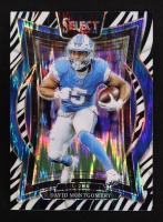 David Montgomery 2024 Select Prizm Zebra Shock #45 at PristineAuction.com