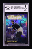 Randy Johnson 2003 Topps Chrome Record Breakers Relics #RJ1 ERA Uniform B1 (BCCG 9) at PristineAuction.com