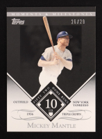 Mickey Mantle 2007 Topps Moments and Milestones Black #163-10 / HR 10 #26/29 at PristineAuction.com