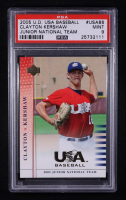 Clayton Kershaw 2005-06 USA Baseball Junior National Team #86 RC (PSA 9) at PristineAuction.com