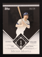 Mickey Mantle 2007 Topps Moments and Milestones Black #163-1 / HR 1 #6/29 at PristineAuction.com