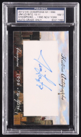Jim Leyritz Signed 2012 Historic Autographs Champions - 1996 New York Edition Cut #10/11 (PSA) at PristineAuction.com
