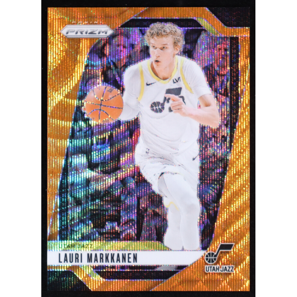 Lauri Markkanen 2024-25 Panini Prizm Orange Wave #186 #35/60 at PristineAuction.com