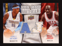 Carmelo Anthony / Michael Jordan 2009-10 Upper Deck Game Materials Dual #DGNK at PristineAuction.com