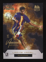 Lamine Yamal 2024 Wild Card Matte '25 National Exclusive Rookie Heat Gold Foil Black #RHLY #2/5 RC at PristineAuction.com