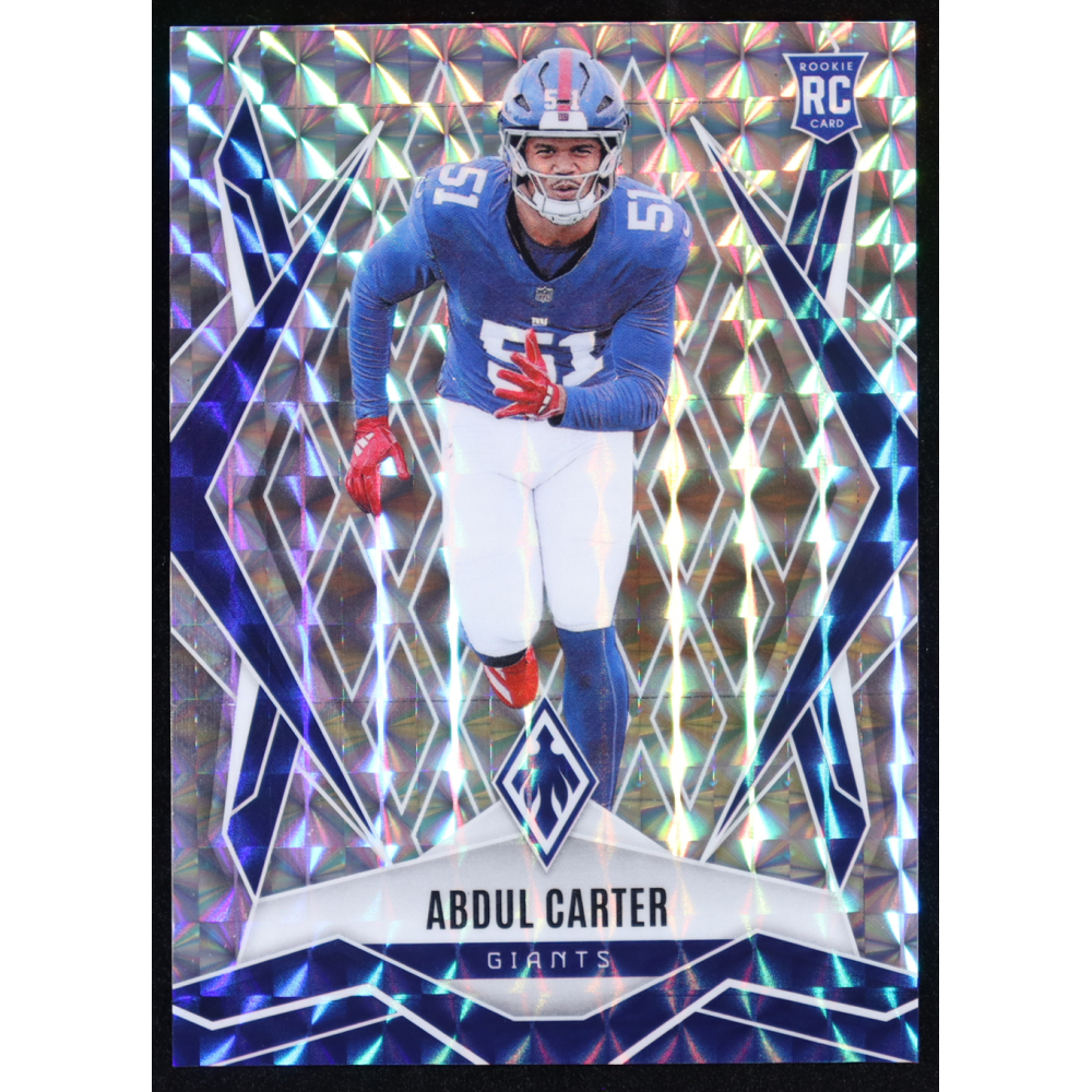 Abdul Carter 2025 Panini Phoenix Silver Pyramids #177 RC at PristineAuction.com