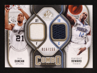 Dwight Howard / Tim Duncan 2009-10 SP Game Used Combo Materials 155 #CMDH #016/155 at PristineAuction.com
