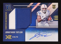 Jonathan Taylor 2020 Panini XR Rookie XL Swatch Autographs Blue #16 RC #4/49 at PristineAuction.com