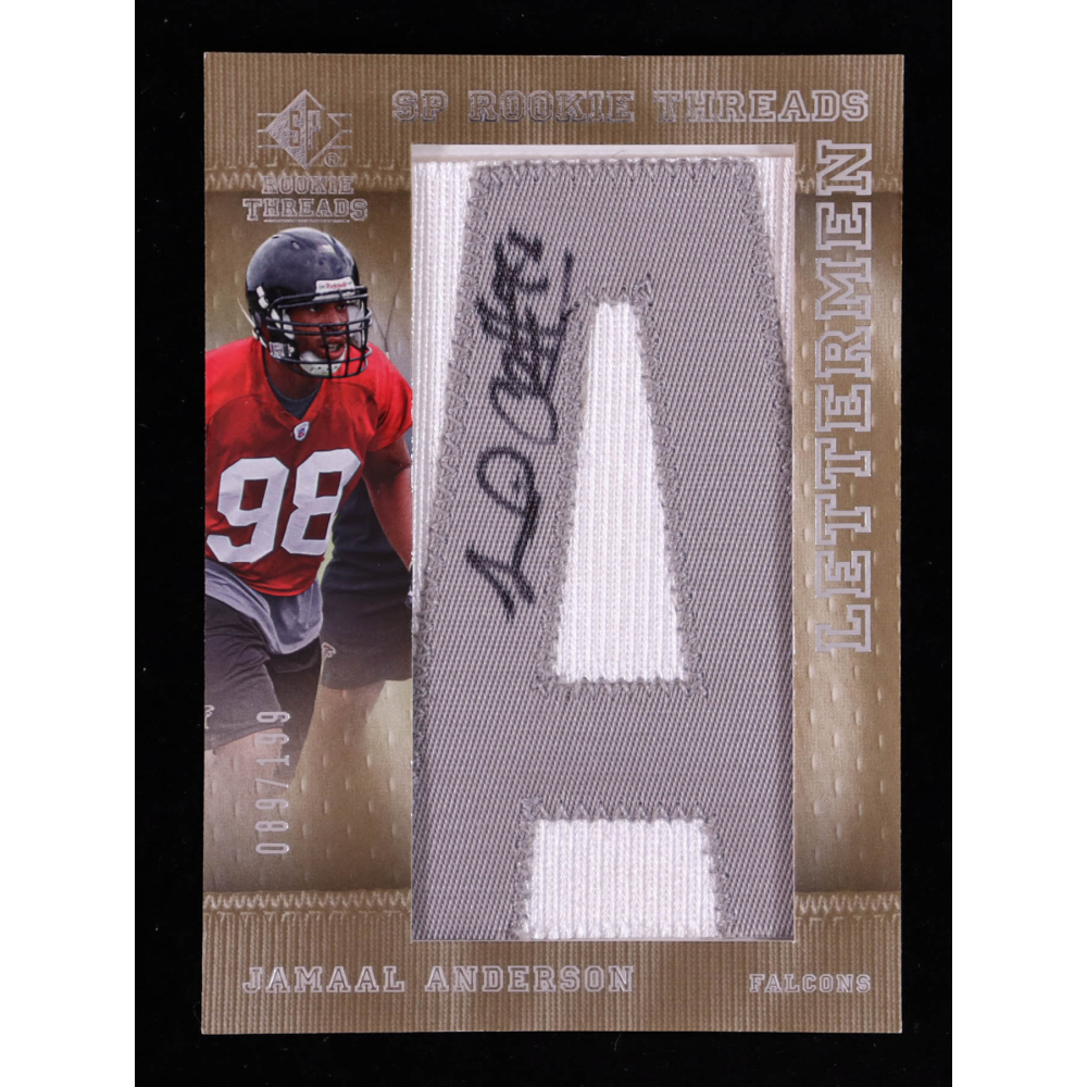 Jamaal Anderson 2007 SP Rookie Threads Rookie Lettermen Silver #120 AU RC #089/199 at PristineAuction.com