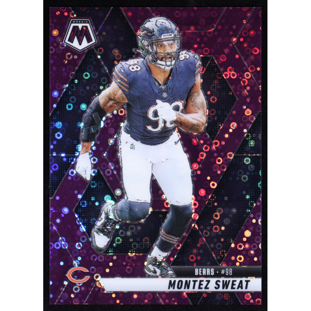 Montez Sweat 2025 Panini Mosaic No Huddle Prizm #75 #21/50 at PristineAuction.com