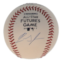 Ronald Acuna Jr. Signed OML 2017 All-Star Futures Game Logo Baseball (JSA) at PristineAuction.com