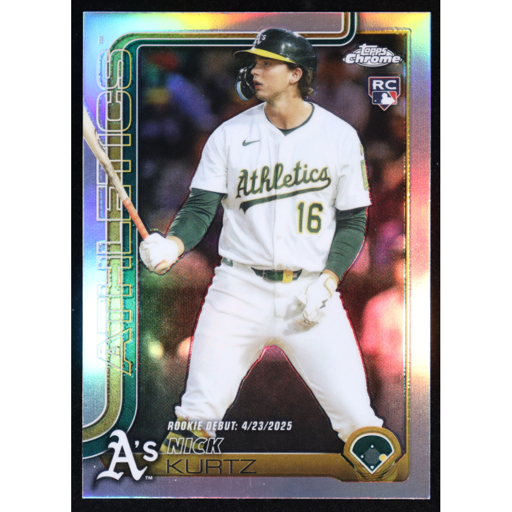 Nick Kurtz 2025 Topps Chrome Refractor #USC180 RC at PristineAuction.com