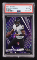 Lamar Jackson 2023 Panini Phoenix Purple #12 #10/99 (PSA 10) at PristineAuction.com