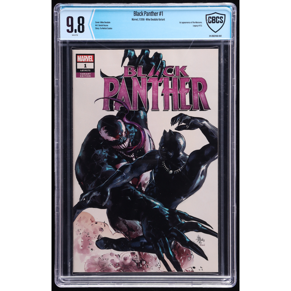 2018 "Black Panther" #1 Marvel Comic Book (CBCS 9.8) at PristineAuction.com