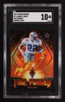 Emmitt Smith 2021 Panini Phoenix Fire Forged Orange #6 #54/99 (SGC 10) at PristineAuction.com
