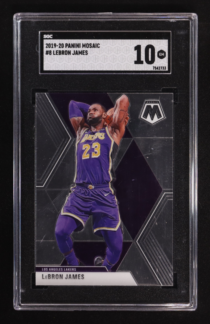 LeBron James 2019-20 Panini Mosaic #8 (SGC 10) at PristineAuction.com LeBron James 2019-20 Panini Mosaic #8 (SGC 10) at PristineAuction.com