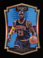 LeBron James 2015-16 Select Premier Prizms Light Blue Die Cut #147 #150/199 at PristineAuction.com