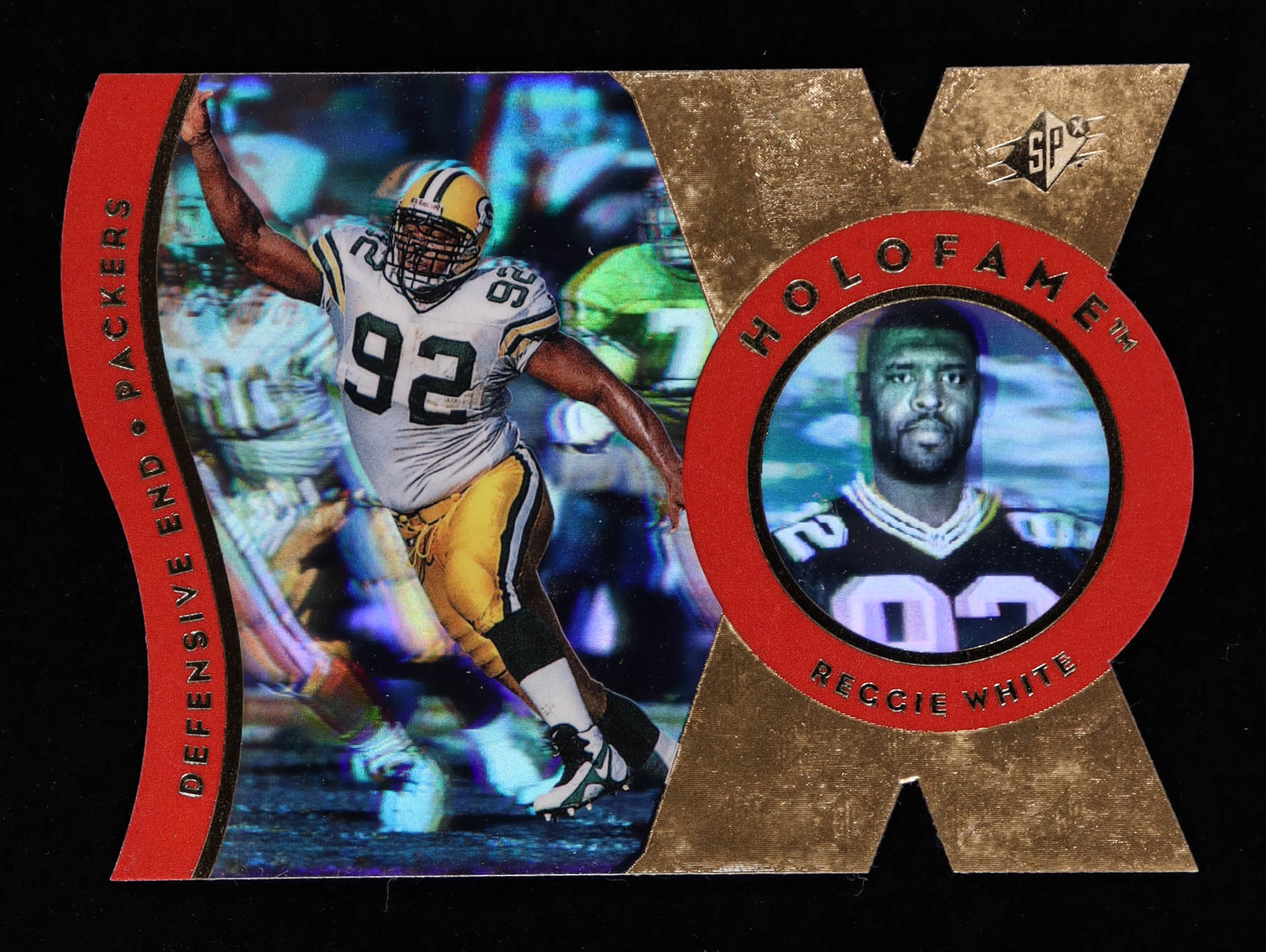 Reggie White 1997 SPx HoloFame #HX10 at PristineAuction.com Reggie White 1997 SPx HoloFame #HX10 at PristineAuction.com