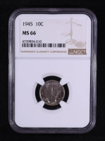 1945 Mercury Silver Dime (NGC MS66) at PristineAuction.com