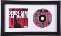 Mike McCready Signed "Ten" Custom Framed CD Album Insert Display (JSA) at PristineAuction.com