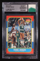 Dennis Johnson 1986-87 Fleer #50 with Game-Used Patch (BGS Authentic) at PristineAuction.com