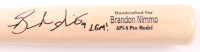 Brandon Nimmo Signed Marucci Player Model Baseball Bat Inscribed "LGM!" (Fanatics) at PristineAuction.com