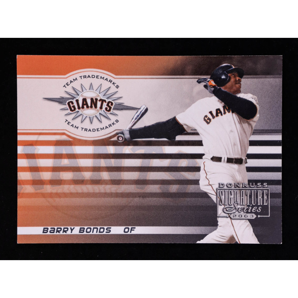 Barry Bonds 2003 Donruss Signature Team Trademarks #4 #179/500 at PristineAuction.com