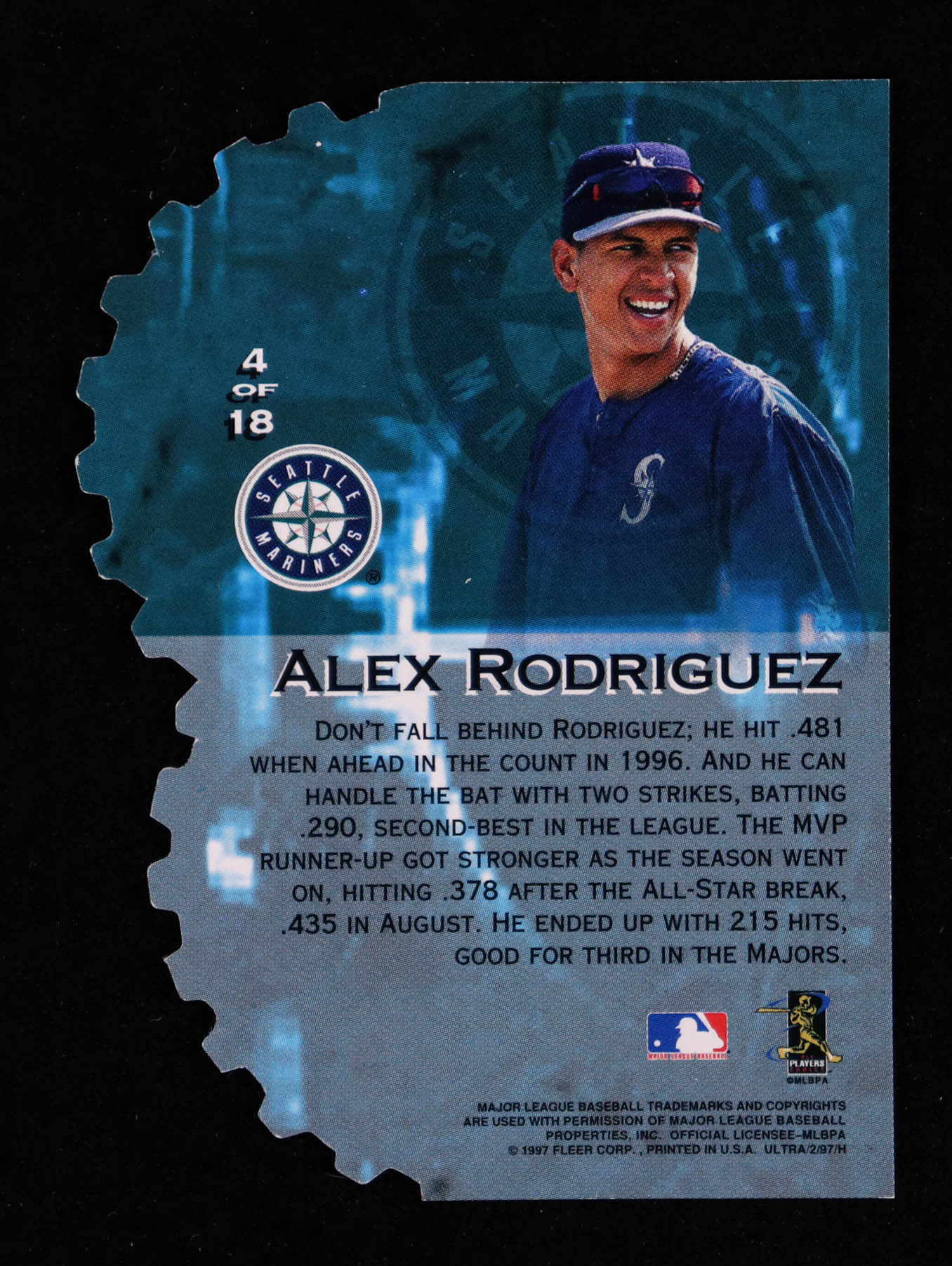 Alex Rodriguez 1997 Ultra Hitting Machines #4 at PristineAuction.com Alex Rodriguez 1997 Ultra Hitting Machines #4 at PristineAuction.com