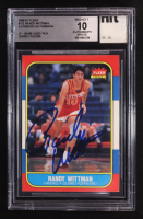 Randy Wittman Signed 1986-87 Fleer #64 with Game-Used Tag (BGS | Autographed Graded 10) at PristineAuction.com