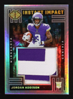 Jordan Addison 2023 Panini Illusions Instant Impact Gold #21 RC #22/25 at PristineAuction.com