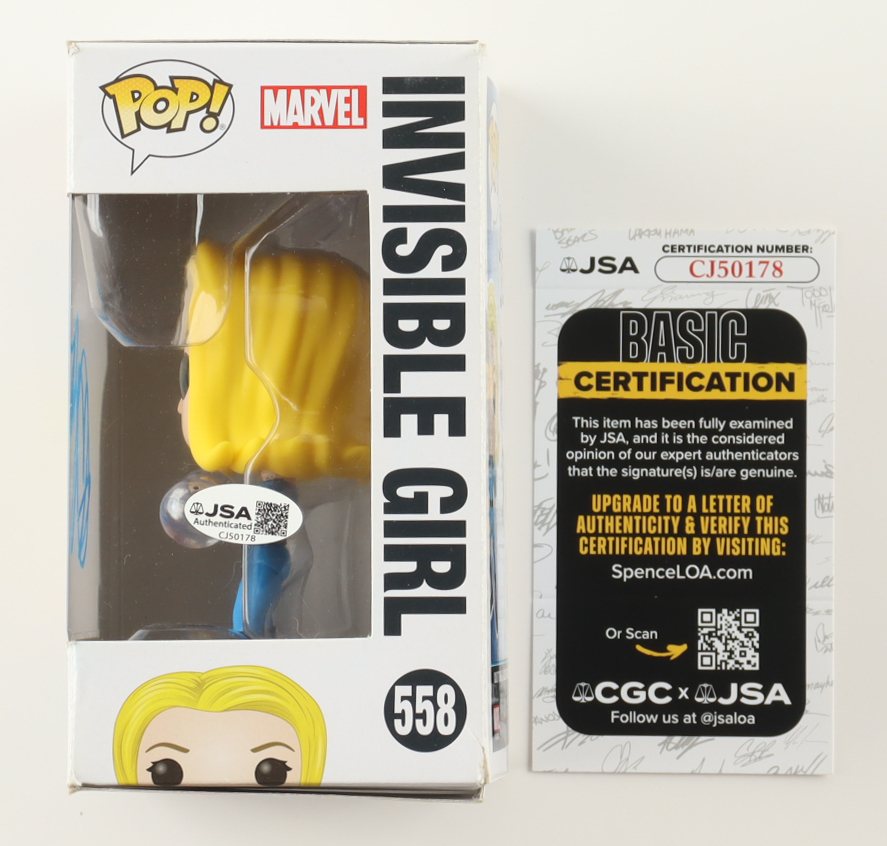 Jessica Alba Signed "Fantastic Four" #558 Invisible Girl Funko Pop! Vinyl Figure (JSA) at PristineAuction.com Jessica Alba Signed "Fantastic Four" #558 Invisible Girl Funko Pop! Vinyl Figure (JSA) at PristineAuction.com