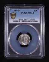1945-D Mercury Silver Dime (PCGS MS64) at PristineAuction.com
