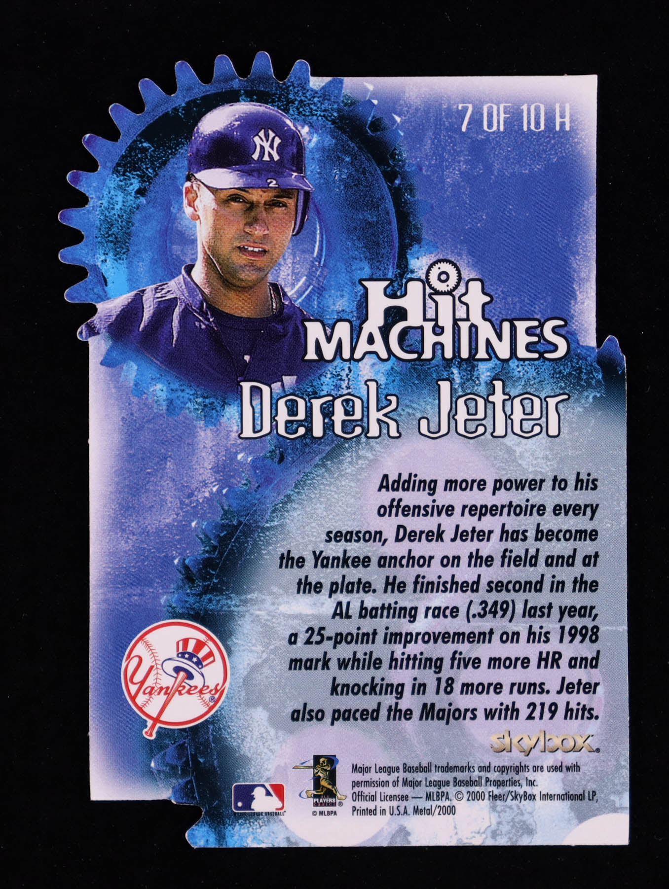 Derek Jeter 2000 Metal Hit Machines #H7 at PristineAuction.com Derek Jeter 2000 Metal Hit Machines #H7 at PristineAuction.com
