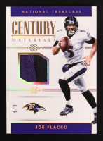 Joe Flacco 2017 Panini National Treasures Century Materials Holo Gold #7 #5/9 at PristineAuction.com