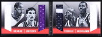 John Stockton / Clyde Drexler / Hakeem Olajuwon / Karl Malone 2013-14 Panini Preferred Two on Two Rivalry Memorabilia #3 #103/199 at PristineAuction.com