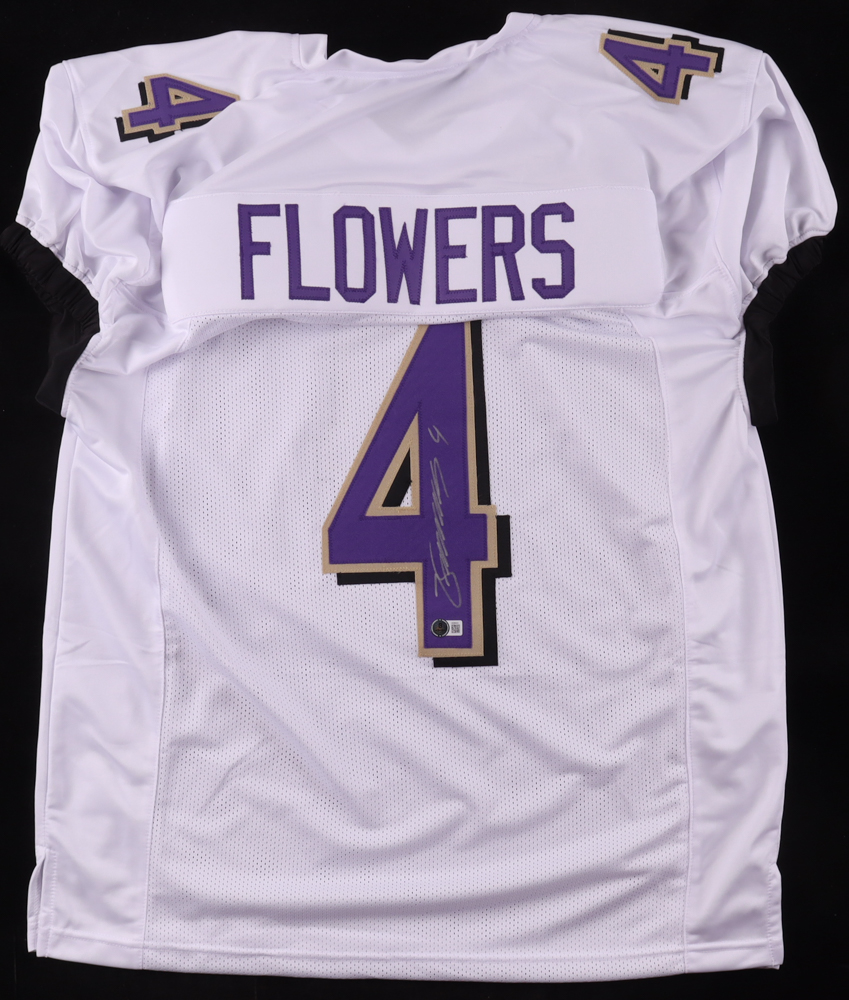 Zay Flowers Signed Jersey (Beckett) at PristineAuction.com Zay Flowers Signed Jersey (Beckett) at PristineAuction.com