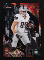 Brock Bowers 2024 Finest Black Refractors #182 RC #17/20 at PristineAuction.com