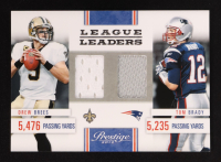 Drew Brees / Tom Brady 2012 Prestige League Leaders Materials #1 #86/249 at PristineAuction.com