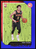 Trae Young 2018-19 Hoops Blue #250 RC at PristineAuction.com