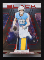 Justin Herbert 2025 Panini Black Starlight Materials Ruby #15 #8/25 at PristineAuction.com